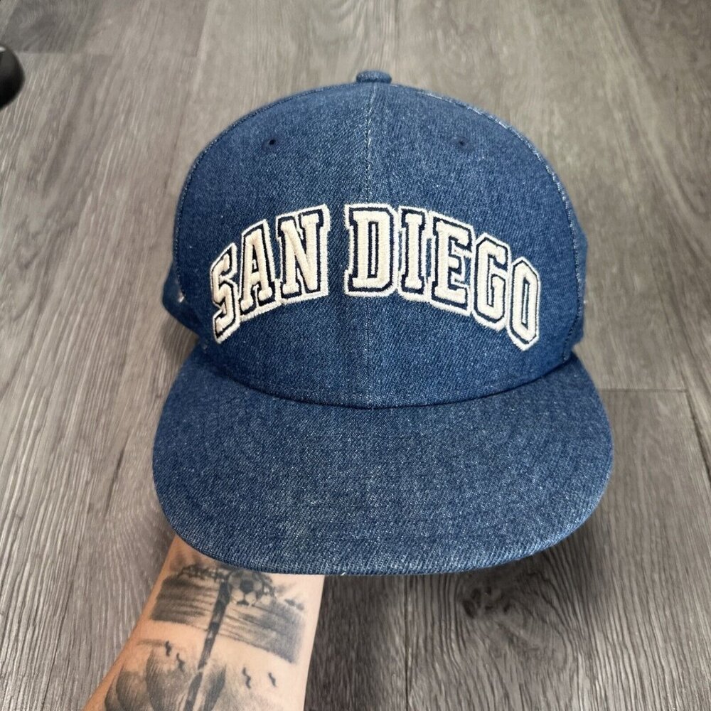 ERA 59 Fifty Cap MLB San Diego All Star Game Padres Washed Blue Denim 7